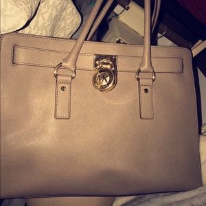 Tan Michael Kors handbag